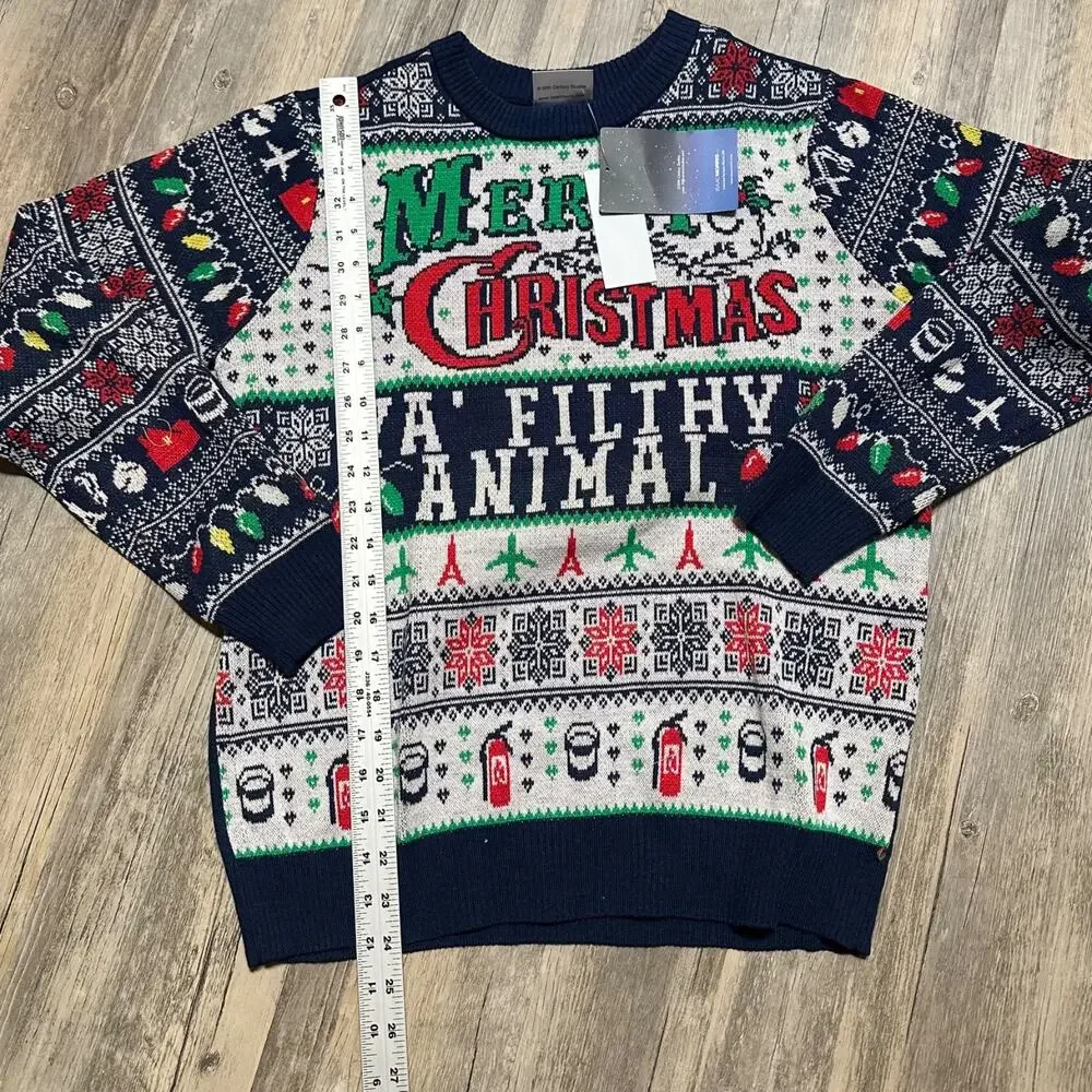 Home Alone Merry Christmas Ya Filthy Animal Sweater Men's Small NWT